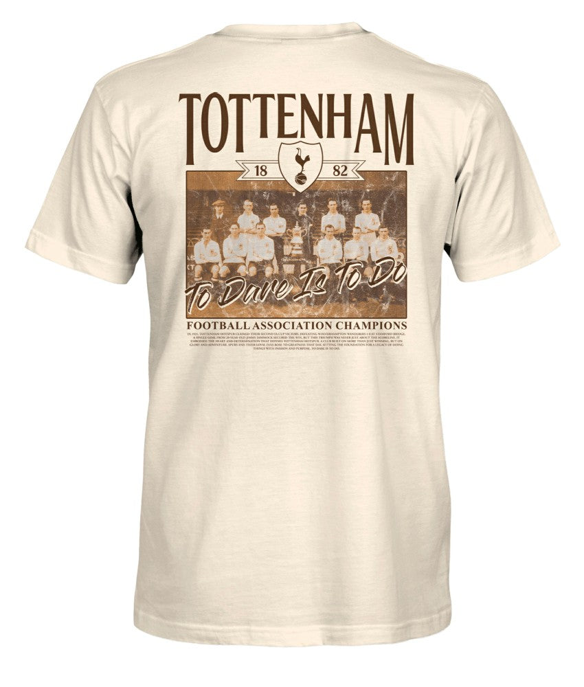 Tottenham Hotspur 1863FC Vintage Photo T-Shirt - Cream sale