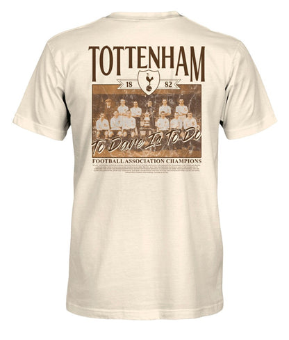 Tottenham Hotspur 1863FC Vintage Photo T-Shirt - Cream sale
