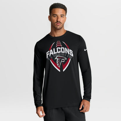Atlanta Falcons Primetime Legend Icon Performance Long Sleeve T-Shirt - Black | Nike online