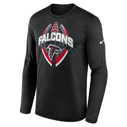 Atlanta Falcons Primetime Legend Icon Performance Long Sleeve T-Shirt - Black | Nike online