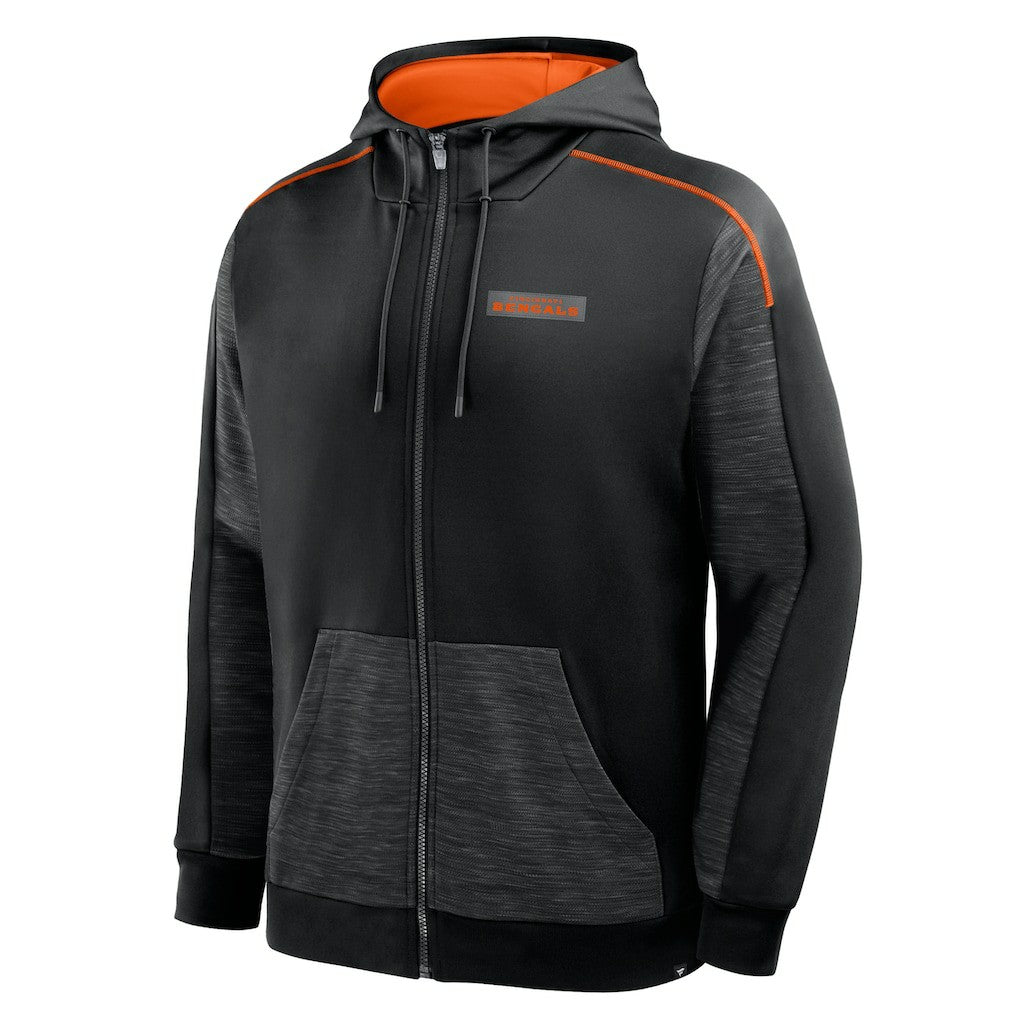 Cincinnati Bengals Checkdown Pass Full-Zip Hoodie - Black discount