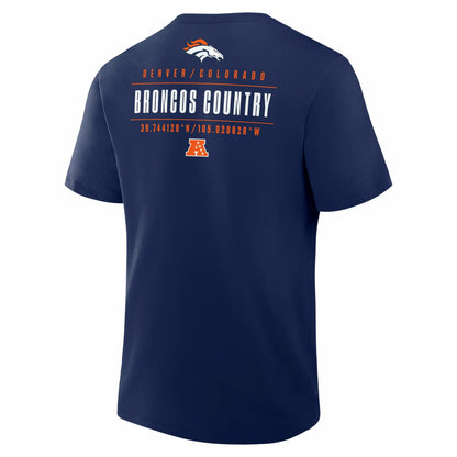 Denver Broncos Passing Pocket Legacy T-Shirt - Navy discount
