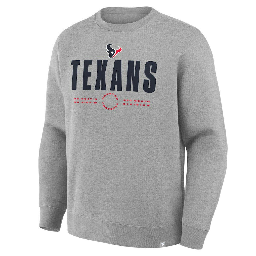 Houston Texans Direct Handoff Legacy Pullover Sweatshirt - Heather Gray online