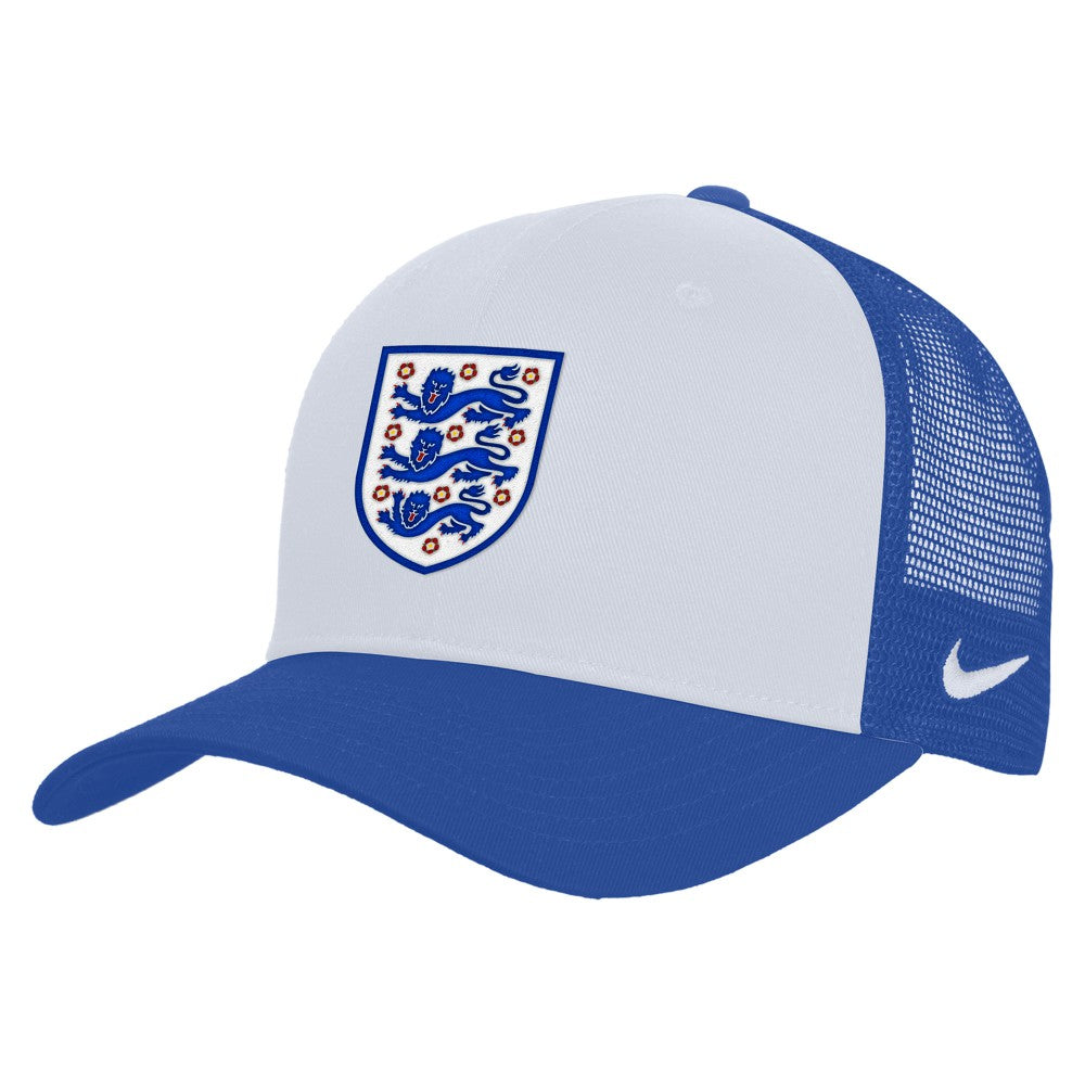 England National Team Unisex Rise Adjustable Trucker Hat - White/Blue | Nike outlet