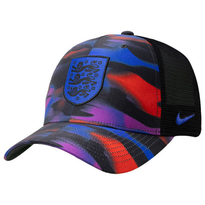 England National Team Unisex Rise Printed Trucker Adjustable Hat - Black | Nike shop