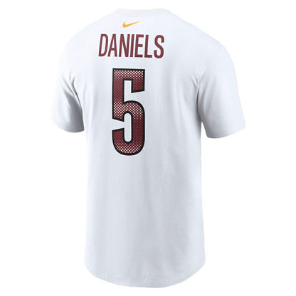 Jayden Daniels Washington Commanders Name & Number T-Shirt - White | Nike cheap