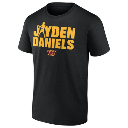 Jayden Daniels Washington Commanders Play Motion T-Shirt - Black outlet