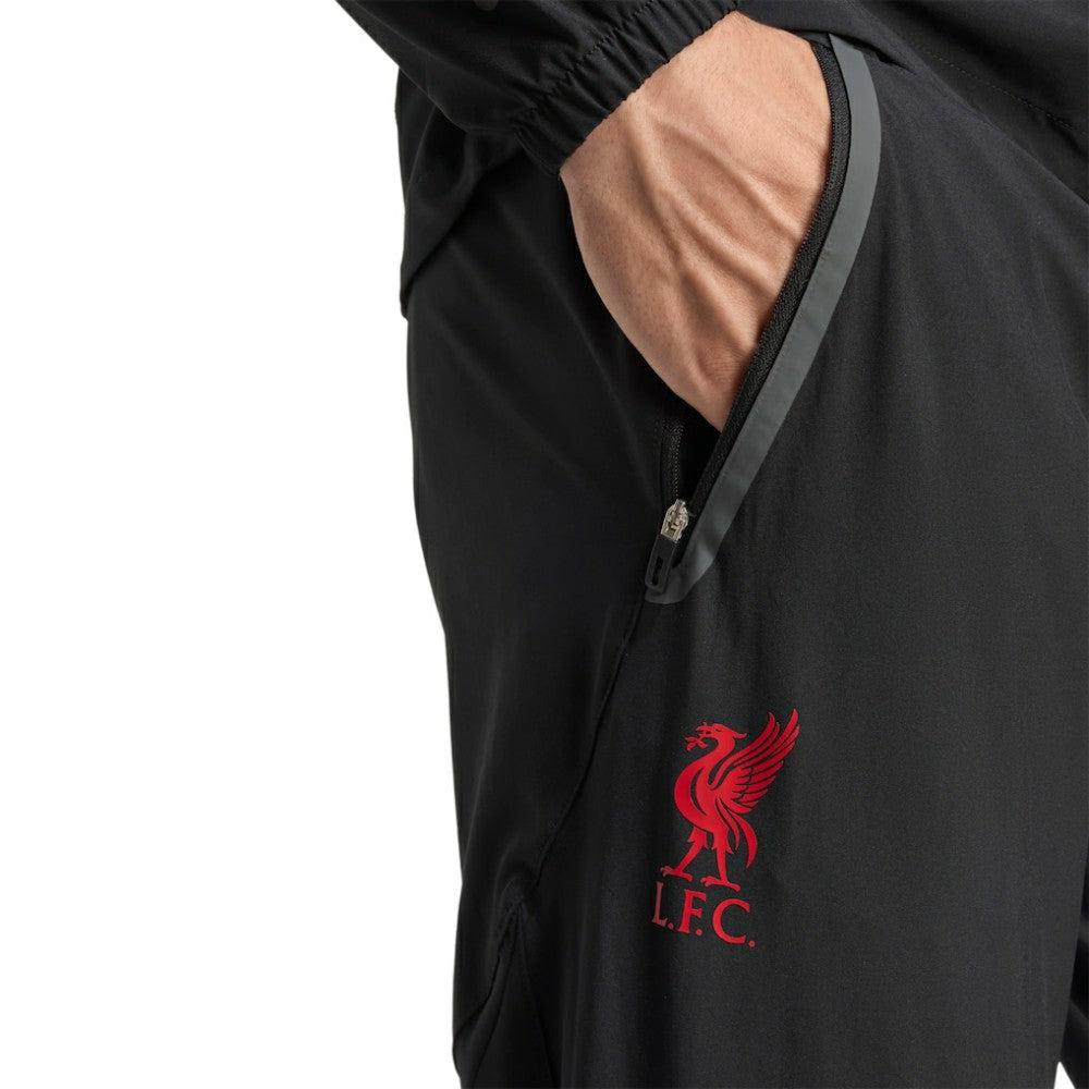Liverpool 2025/26 Tiro Vis Tech Travel Pants - Black | Adidas for sale