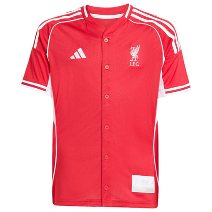 Liverpool Youth Full-Button Baseball Jersey - Red | Adidas online