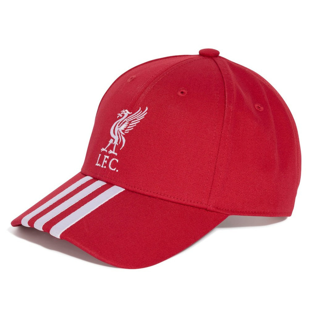 Liverpool Unisex Three-Stripe Dad Adjustable Hat - Red | Adidas for sale