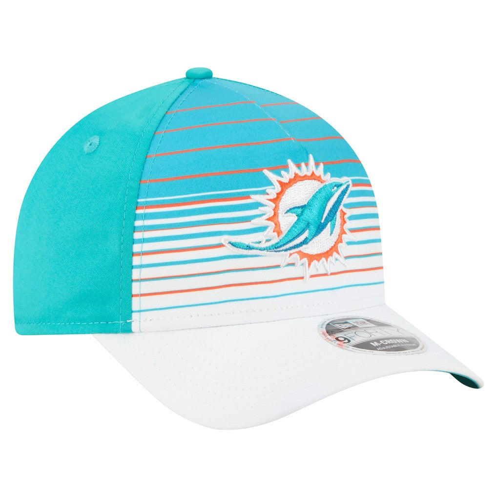 Miami Dolphins New Era Adventure Gradient 9FORTY M-Crown A-Frame Adjustable Hat - White/Aqua outlet