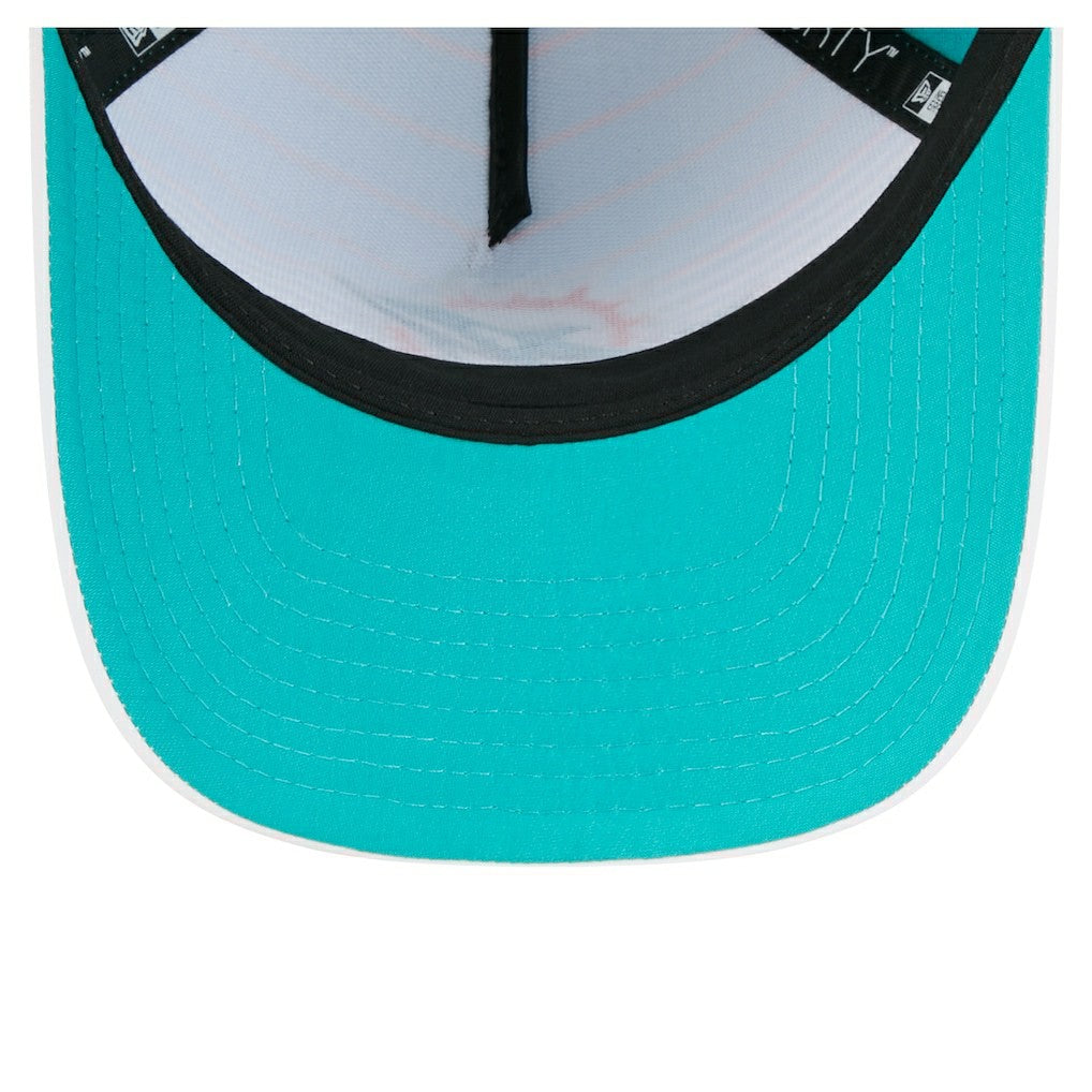 Miami Dolphins New Era Adventure Gradient 9FORTY M-Crown A-Frame Adjustable Hat - White/Aqua outlet