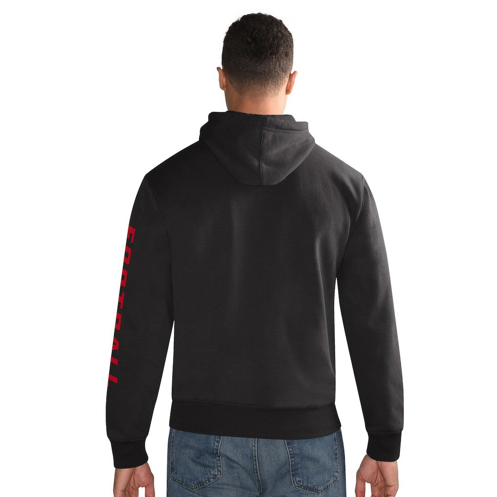 Kansas City Chiefs Starter Vintage Pullover Hoodie - Black on sale
