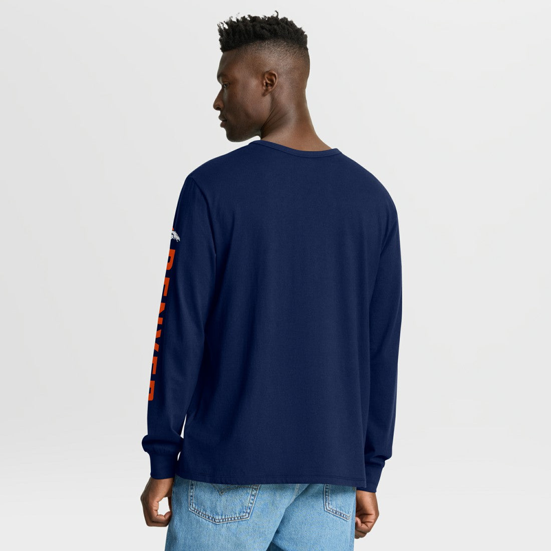 Denver Broncos Hometown Sweep Legacy Long Sleeve T-Shirt - Navy for sale