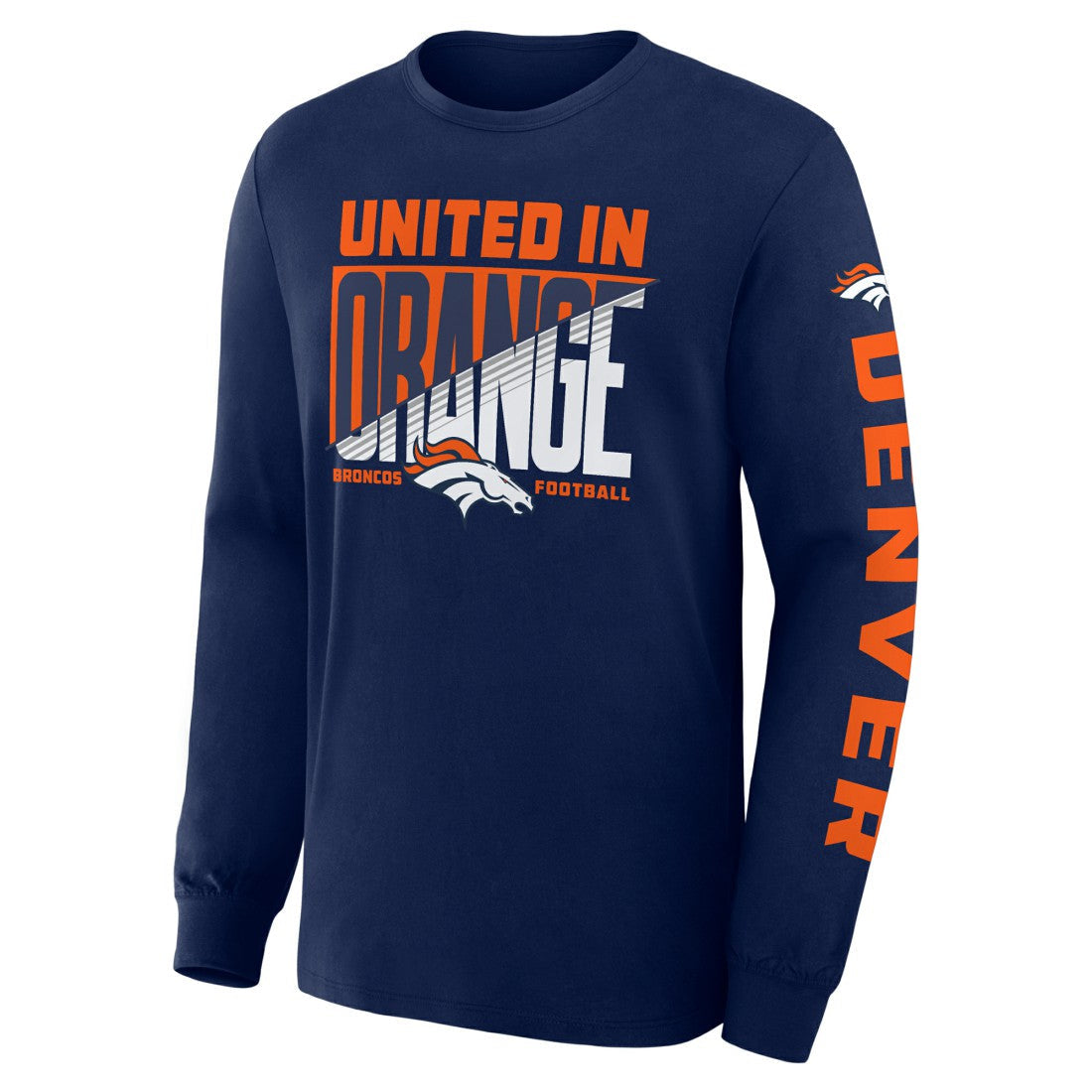Denver Broncos Hometown Sweep Legacy Long Sleeve T-Shirt - Navy for sale