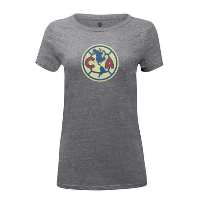 Club America 1863FC Women's Color Badge Tri-Blend T-Shirt - Heather Gray shop