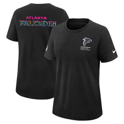 Atlanta Falcons Women's 2025 NFL Crucial Catch Tri-Blend Dri-FIT T-Shirt - Black | Nike cheap