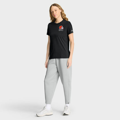 Cleveland Browns Women's 2025 NFL Crucial Catch Tri-Blend Dri-FIT T-Shirt - Black | Nike discount