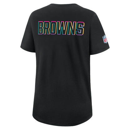 Cleveland Browns Women's 2025 NFL Crucial Catch Tri-Blend Dri-FIT T-Shirt - Black | Nike discount