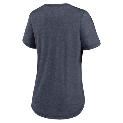 Denver Broncos Women's Script Tri-Blend T-Shirt - Navy | Nike on sale