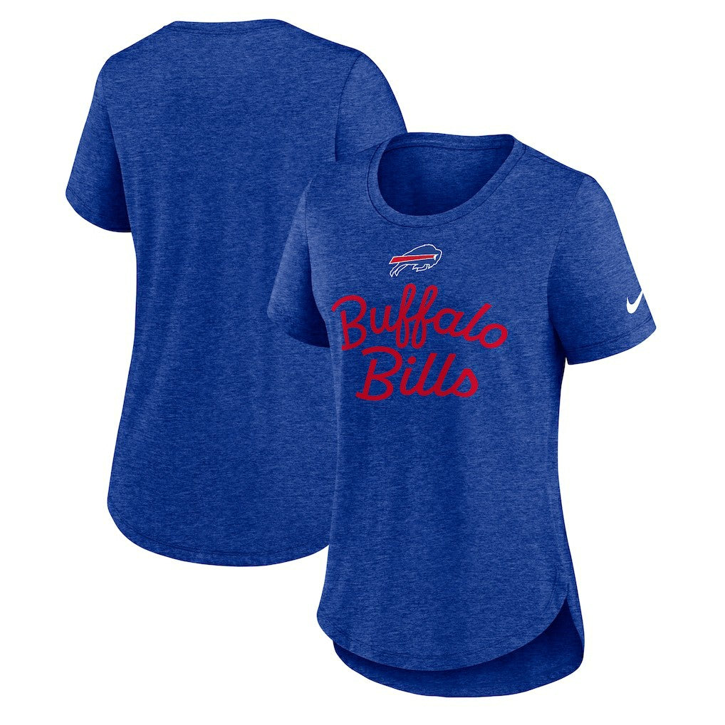 Buffalo Bills Women's Script Tri-Blend T-Shirt - Royal | Nike discount