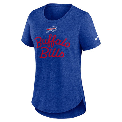 Buffalo Bills Women's Script Tri-Blend T-Shirt - Royal | Nike discount
