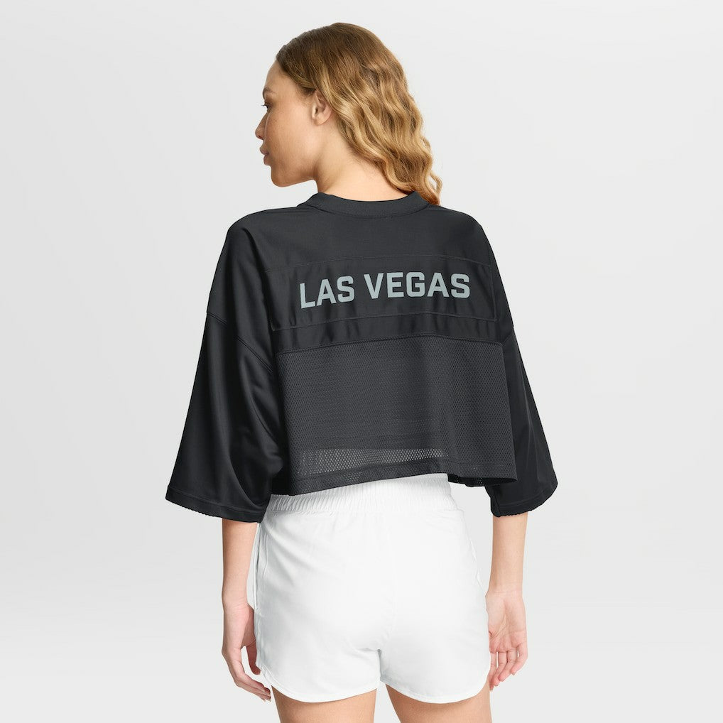 Las Vegas Raiders Women's Primetime Cropped Mesh Dri-FIT Fashion Jersey - Black | Nike sale