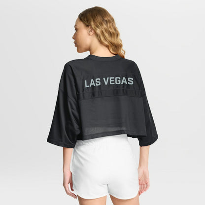 Las Vegas Raiders Women's Primetime Cropped Mesh Dri-FIT Fashion Jersey - Black | Nike sale