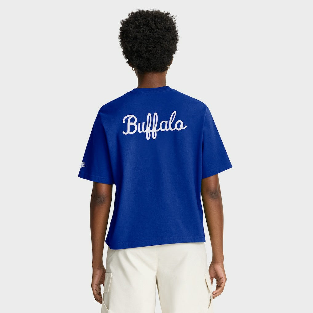 Buffalo Bills Women's Rewind Pocket Boxy T-Shirt - Royal | Nike online
