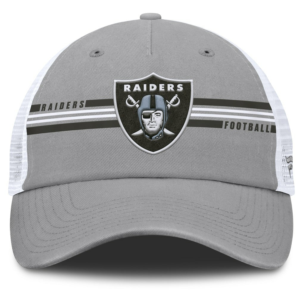 Las Vegas Raiders Singleback Trucker Adjustable Hat - Gray on sale