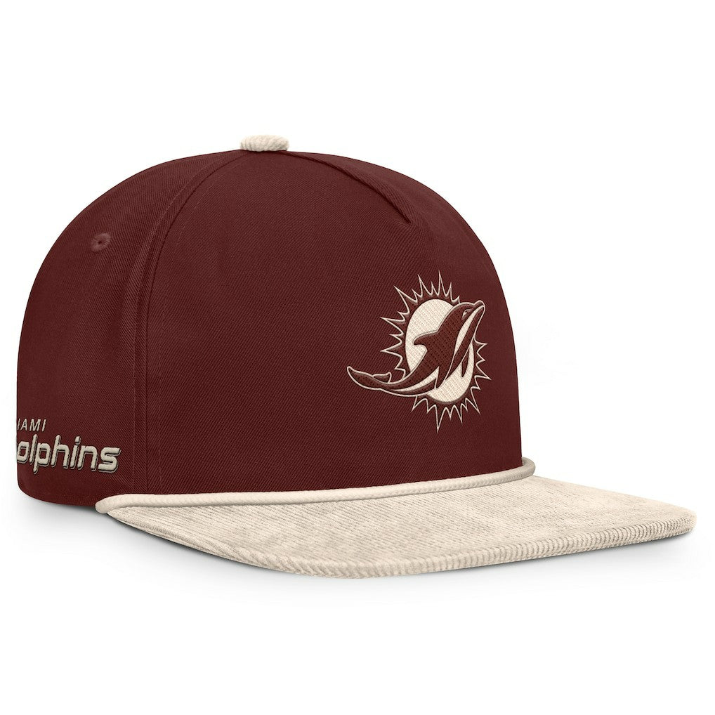 Miami Dolphins NFL Reminisce Golfer Adjustable Hat - Brown cheap