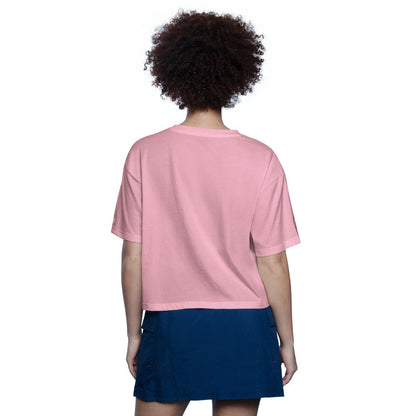 Cincinnati Reds Starter Women's Play the Ball Boxy Cropped T-Shirt - Pink