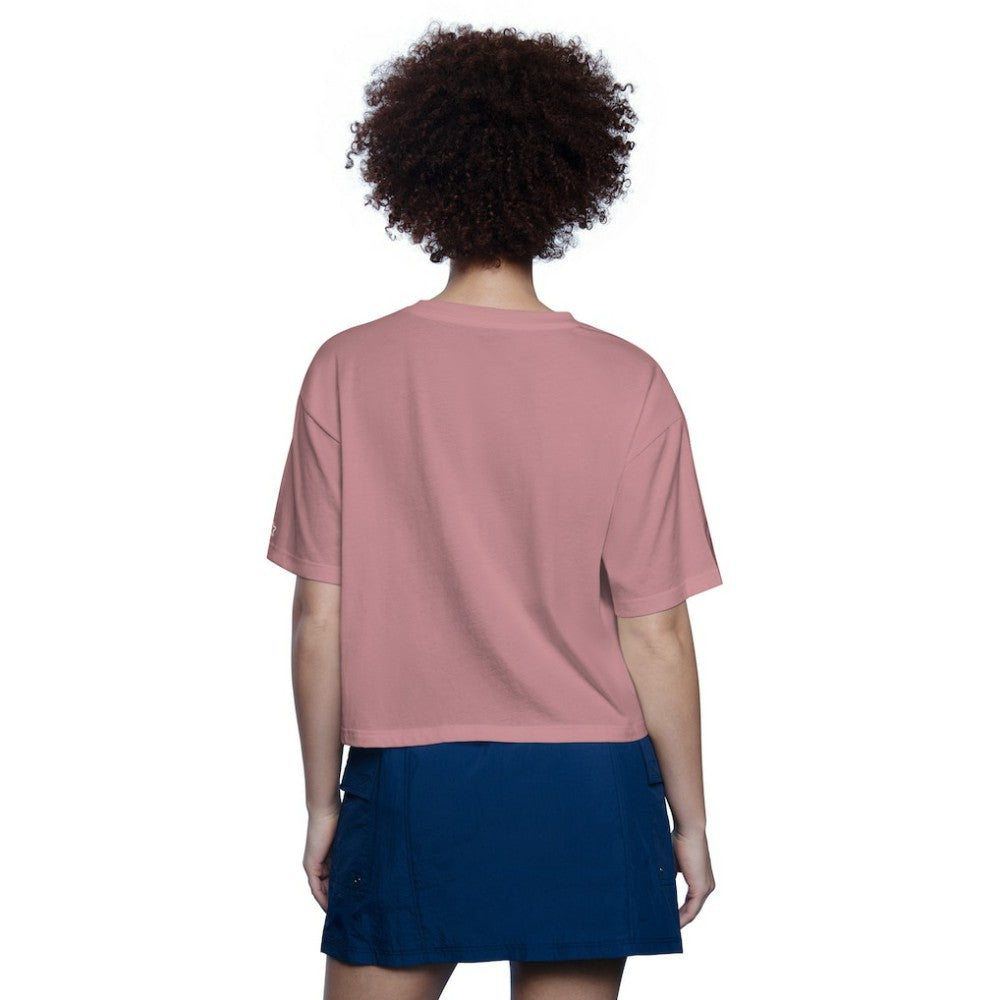 Chicago Cubs Starter Women's Play the Ball Boxy Cropped T-Shirt - Pink