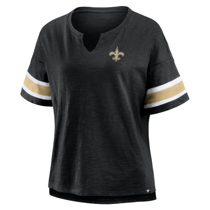 New Orleans Saints Women's Redzone Curl Route T-Shirt - Black for sale