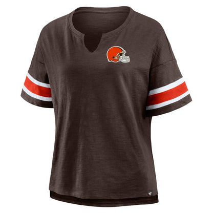 Cleveland Browns Women's Redzone Curl Route T-Shirt - Brown sale