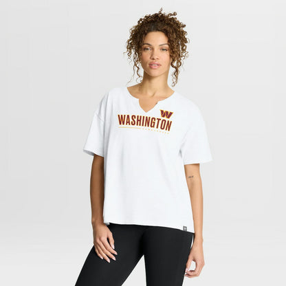 Washington Commanders Women's Redzone Slub Boxy T-Shirt - White online