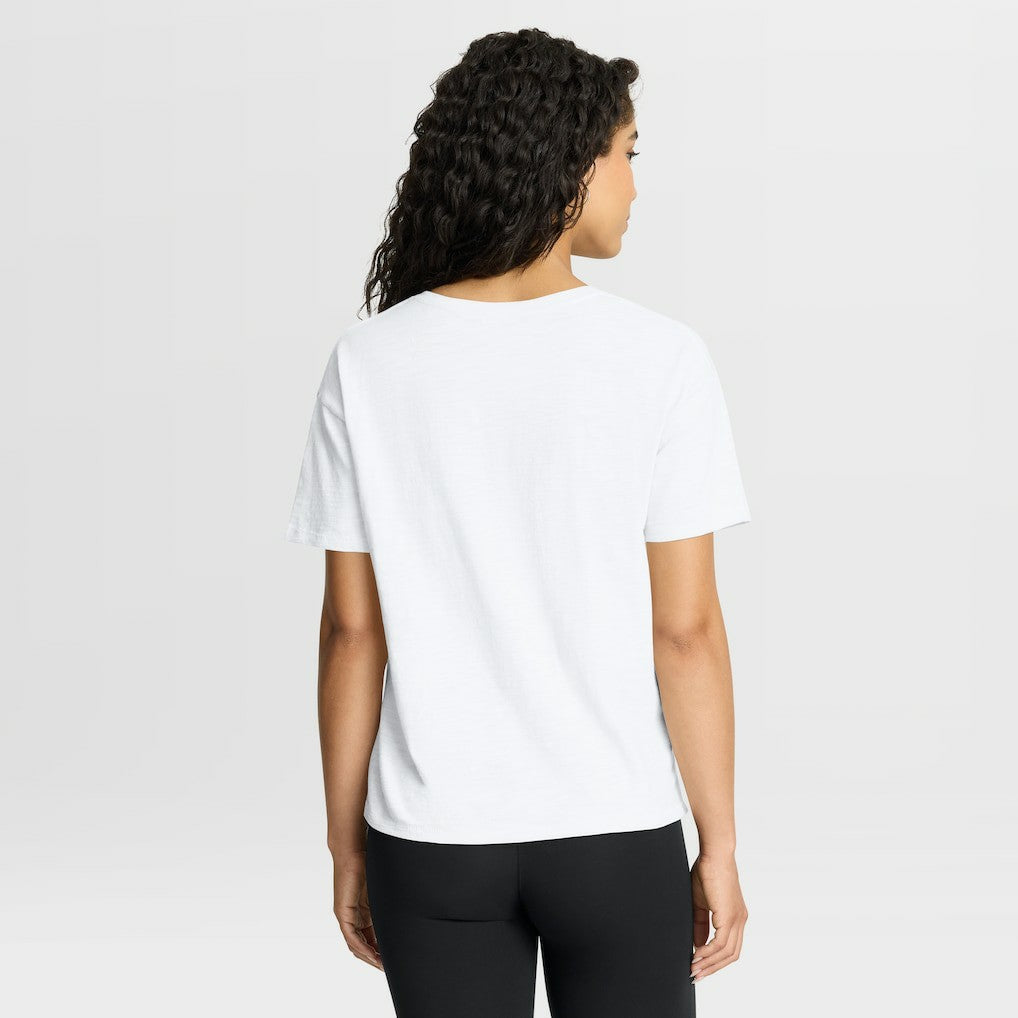 Buffalo Bills Women's Redzone Slub Boxy T-Shirt - White discount