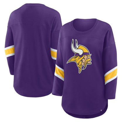 Minnesota Vikings Women's Redzone 3/4-Sleeve T-Shirt - Purple cheap
