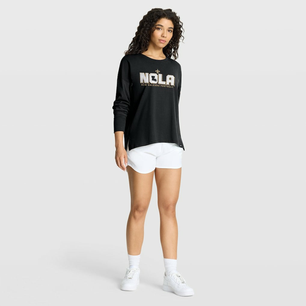 New Orleans Saints Women's Hometown Legacy Long Sleeve T-Shirt - Black cheap