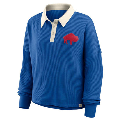 Buffalo Bills Women's Oversized Hometown Premium Thermal Long Sleeve Shirt - Royal sale