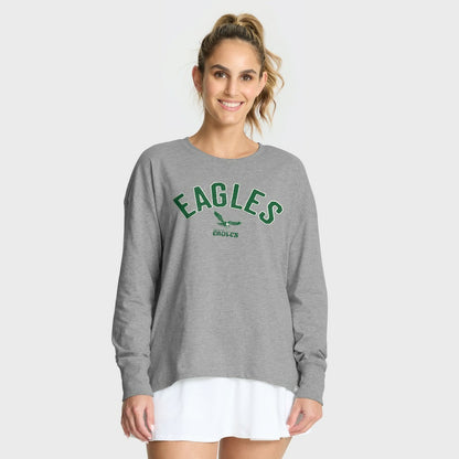 Philadelphia Eagles Women's Hometown Legacy Long Sleeve T-Shirt - Heather Gray discount