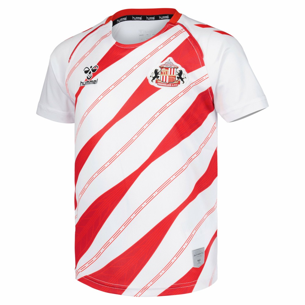 Sunderland Hummel Home Pre-Match Jersey / White / Kids discount