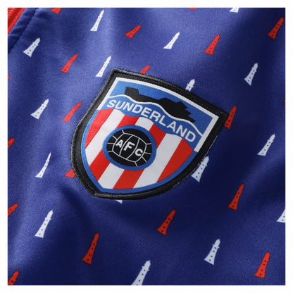 Sunderland Hummel Away Pre-Match Half Zip - Blue discount