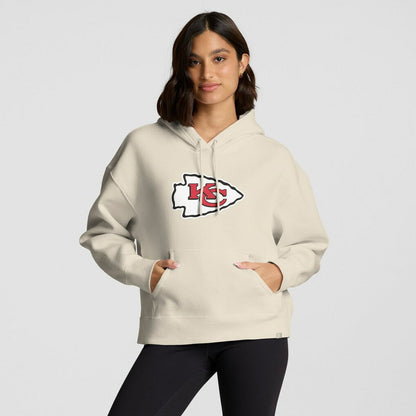 Kansas City Chiefs Women's Dove Legacy Pullover Hoodie - Cream outlet