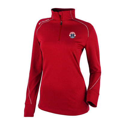 Washington Wizards Women's Omni-Wick Shotgun 2.0 Quarter-Zip Pullover Top - Red | Columbia on sale