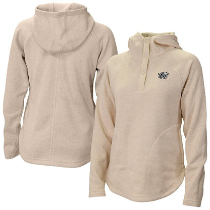 Brooklyn Nets Women's Sweater Weather Quarter-Snap Hoodie - White | Columbia online