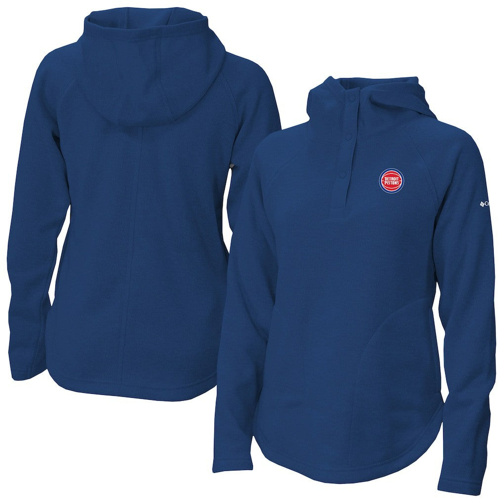 Detroit Pistons Women's Sweater Weather Quarter-Snap Hoodie sale - Blue | Columbia discount