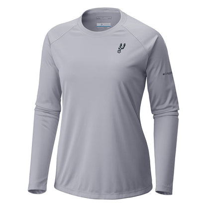 San Antonio Spurs Women's Tidal Tee II Long Sleeve T-Shirt - Gray | Columbia on sale