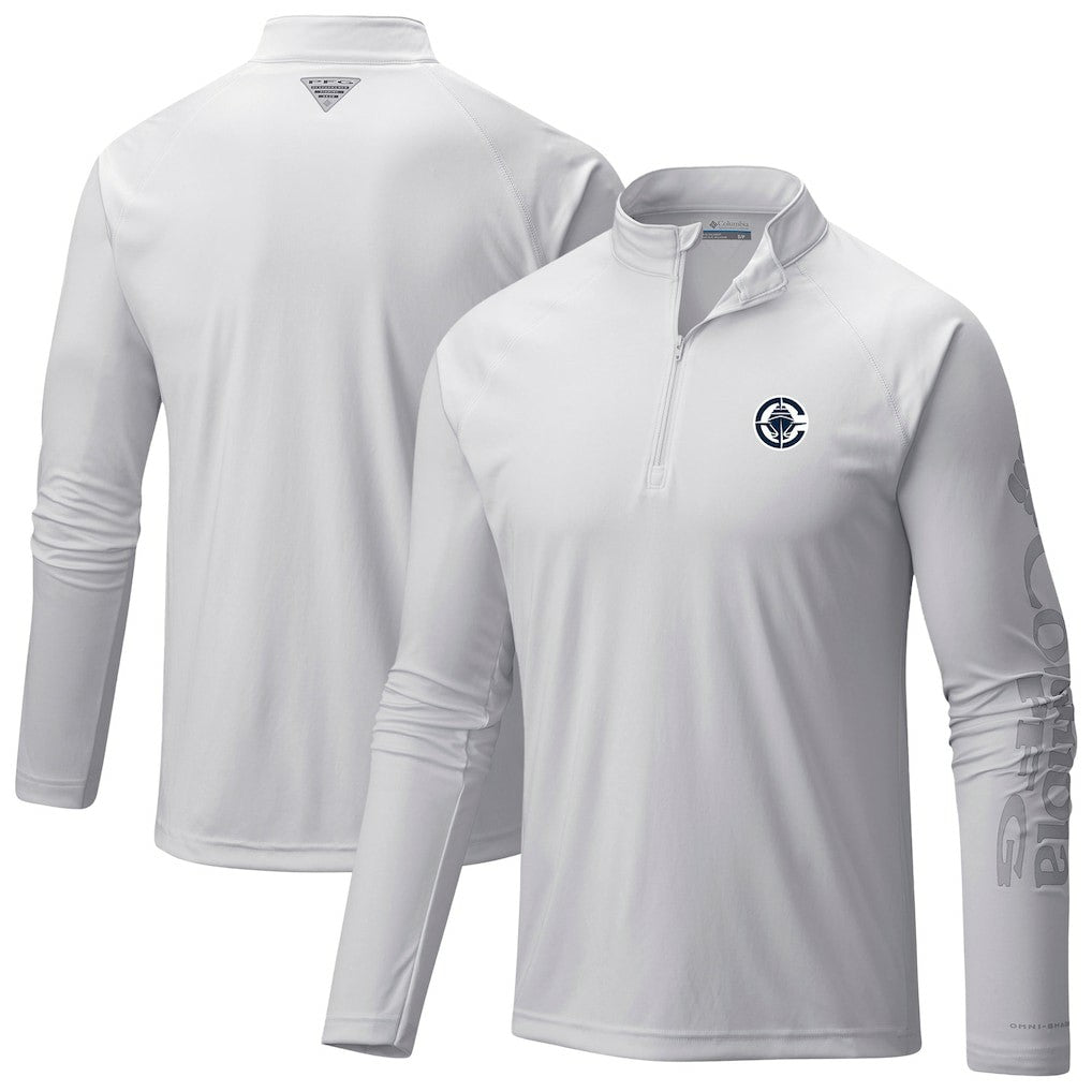LA Clippers PFG Terminal Tackle Quarter-Zip Top - White | Columbia discount