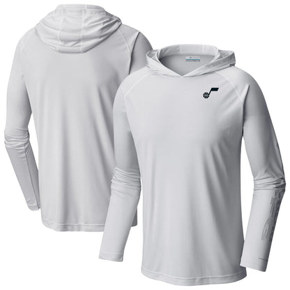 Utah Jazz PFG Super Terminal Tackle Hoodie - White | Columbia shop